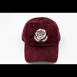 Eros Attire Maroon Dad Hat (Suede)
